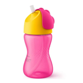 Philips Avent Tasse à paille crête dragon 300 ml rose — tasse antifuites dès 12 mois