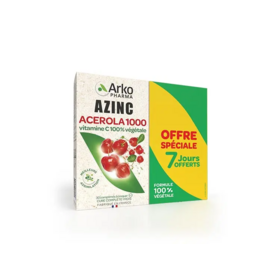 Arkopharma Azinc Acérola 1000  2x30 comprimés à croquer
