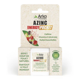 Arkopharma Azinc Energy Pocket 60 comprimés