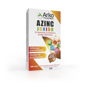 Arkopharma Azinc Junior Forme et vitalité 30 comprimés à croquer Goût Cola Enfants