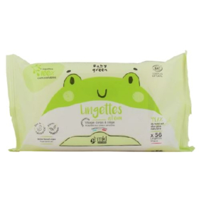 BABY GREEN - Lingettes à l'Eau - 56 Lingettes