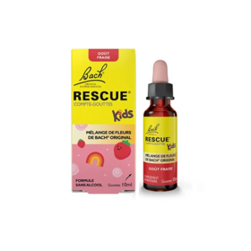 Rescue Kids Compte-Gouttes Goût Fraise Sans Alcool 10 ml