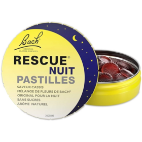 Rescue Nuit Pastilles Cassis – Sérénité Naturelle avec Bach Original 50 g