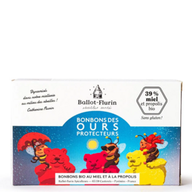 Ballot-Flurin Bonbons des ours protecteurs enfants bio 100 g – bonbons miel et propolis