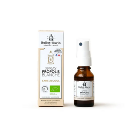 Ballot-Flurin Spray propolis blanche sans alcool bio 15 ml – spray isotonique confort et hygiène buccale