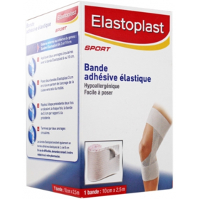 Bande Adhésive Elastique 10 cm-2,5 m - 1 bande