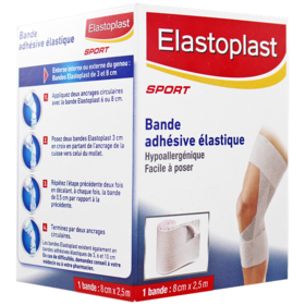 Bande Adhésive Elastique 8 cm-2,5 m - 1 bande