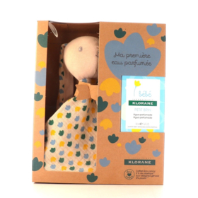 Klorane bébé Coffret Eau Parfumée sans Alcool Petit Brin 50 ml + Peluche Lapin