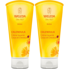 BEBE - Crème Lavante Corps & Cheveux au Calendula - Lot de 2 x 200 ml