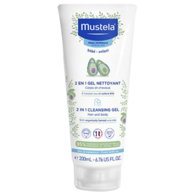 BEBE - Gel Nettoyant 2 en 1 Corps et Cheveux à l'Avocat Bio - Peaux Normales - 200 ml