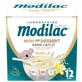 BEBE - Mon 1er Dessert Sans Lait Goût Vanille dès 12 Mois - 10 Sachets