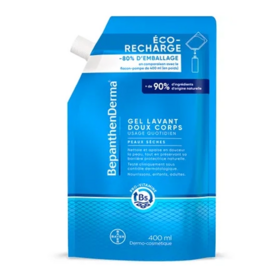 BepanthenDerma Gel Lavant Doux peaux sèches et sensibles Eco recharge 400 ml