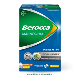Berocca Magnésium Double action 14 sachets
