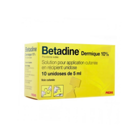 Betadine dermique 10 unidose 10 unidoses