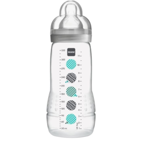 Biberon 6 mois+ Easy Active Débit X - Gris - 330 ml