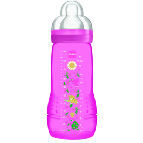 Biberon 6 mois+ Easy Active Débit X - Rose - 330 ml