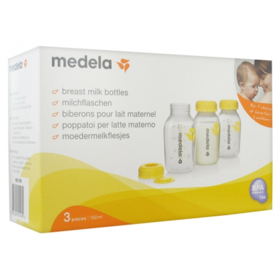 Biberon sans BPA pour Lait Maternel - Lot de 3 x 150 ml