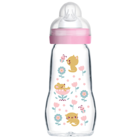 Biberon Verre Tétine Débit 2 Bonbon - 260 ml