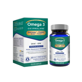 Bio Recherche Oxyprolane oméga 3 cerveau vision 60 capsules — complément alimentaire DHA mémoire et vue