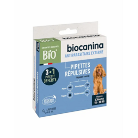 Biocanina Pipettes Répulsives Chiens Moyens 15-30kg