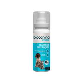 Biocanina Shampoing sans rinçage chiens et chats 100 ml – Nettoyant doux sans eau