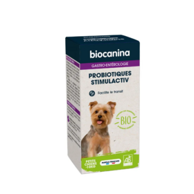 Biocanina Stimulactiv Bio Transit Petit Chien 57 g – Probiotiques pour le confort digestif