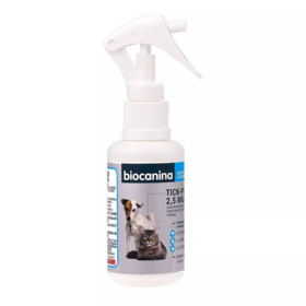 Biocanina Tick-Puss Biocanina Spray 2,5 mg/ml Fipronil 100 ml – Antiparasitaire externe pour chiens et chats