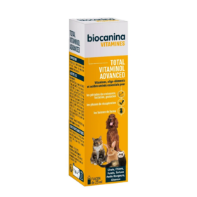 Biocanina Total Vitaminol Advanced 25 ml – complément polyvitaminé pour chiens, chats et NAC