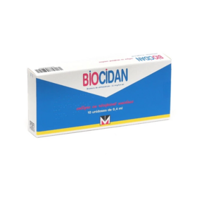 Biocidan Collyre 1 mg/0,4 ml 10 Unidoses – Médicament antiseptique pour l’œil
