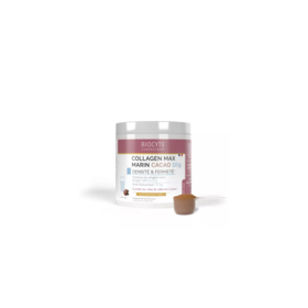Biocyte Collagen Marin max cacao 260 g — collagène marin hydrolysé, acide hyaluronique et vitamines — fermeté et rides