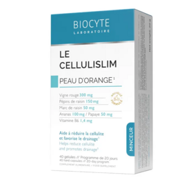 Biocyte Le Cellulislim peau d’orange 60 gélules – complément anti-cellulite drainage