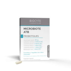 Biocyte Microbiote ATB Probiotiques - Flore intestinale 10 gélules