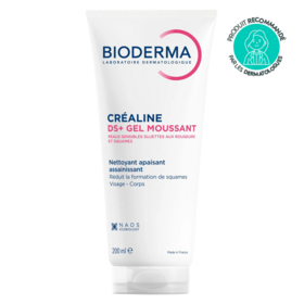 Bioderma Créaline DS+ gel nettoyant 200 ml — soin assainissant anti-squames et rougeurs