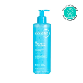 Bioderma Hydrabio Gel Moussant – Nettoyant micellaire hydratant 24h – Visage – Tous types de peaux – 400 ml