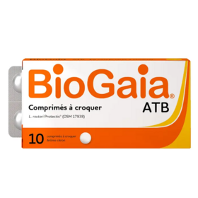 Biogaia ATB 10 Comprimés probiotiques à croquer arome citron