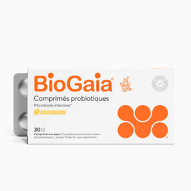 BioGaia Probiotiques Arôme Citron 30 Comprimés à Croquer – Microbiote intestinal