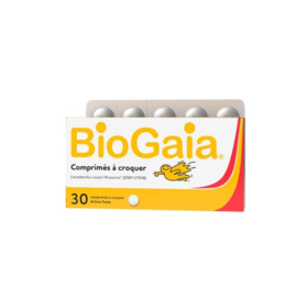 Biogaia 30 Comprimés probiotiques à Croquer Arome Fraise
