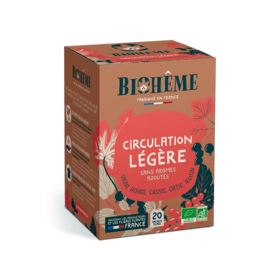 Biohême Infusion circulation légère 20 infusettes — tisane bio jambes lourdes et confort veineux