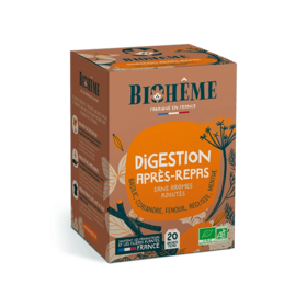 Biohême Infusion digestion après-repas 20 infusettes — tisane bio confort digestif et anti-ballonnements