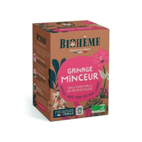 Biohême Infusion gainage minceur 20 infusettes — tisane bio brûleur de graisses et ventre plat