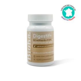 Bioka Digestif+ 30 gélules gastro-résistantes probiotiques digestion et transit