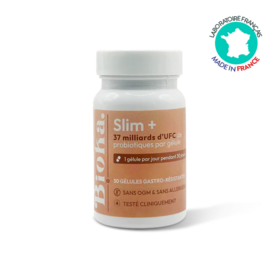 Bioka Slim+ 30 gélules gastro-résistantes probiotiques gestion du poids et microbiote