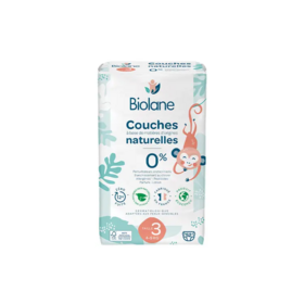 Biolane Couches écologiques Taille 3 52 couches – zéro fuite 12h