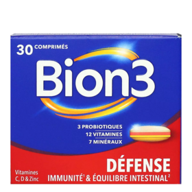 Bion3 Défense Vitamine D & Zinc Adulte - 30 comprimés