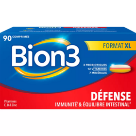 Bion3 Défense - Vitamine D & Zinc Adulte - 90 comprimés