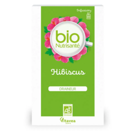 Bio Nutrisanté Infusion Hibiscus Draineur Bio 20 sachets