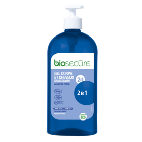 BIOSECURE Gel Corps et Cheveux 2 en 1 BIO sans savon - 730 ml