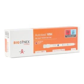 Biosynex Autotest VIH – dépistage VIH-1 et VIH-2 en 15 min