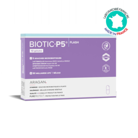 Biotic P5 Flash Aragan 10 gélules – Flore intestinale et action probiotique intensive