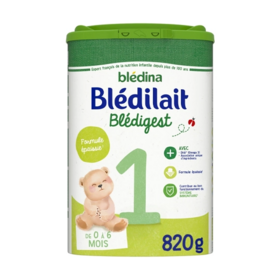 Blédina Blédilait Blédigest 1er age 0-6 mois 820 g Lait Digestif Bébé